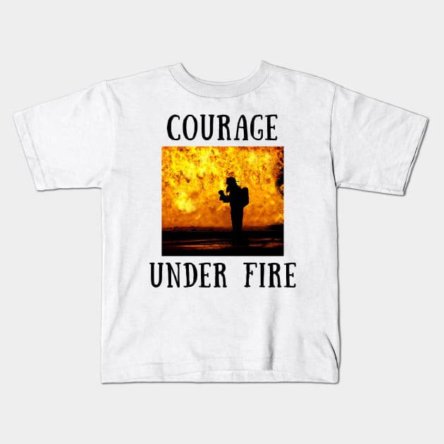 courage under fire Kids T-Shirt by IOANNISSKEVAS